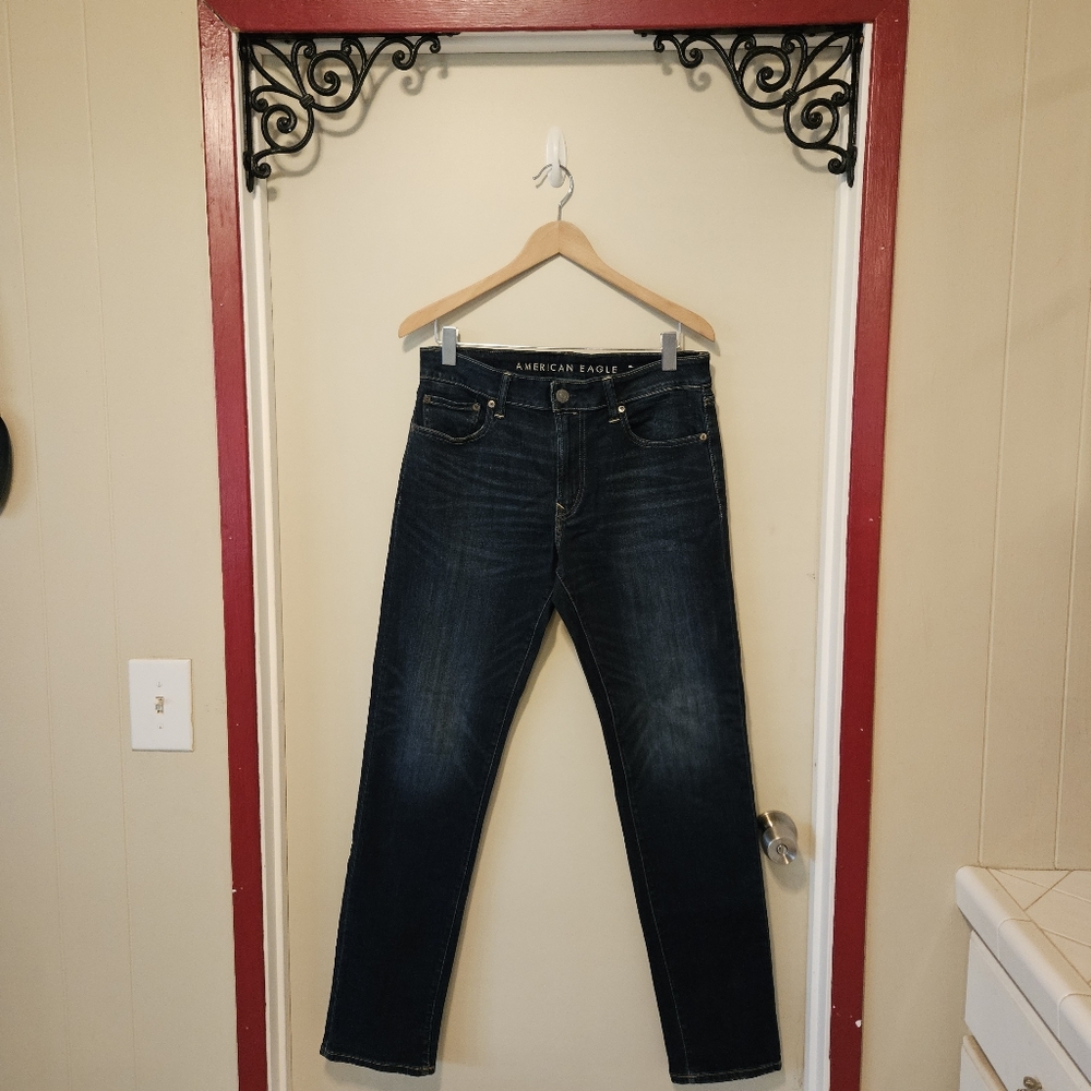 American Eagle Outfitters Indigo Slim Straight Jeans